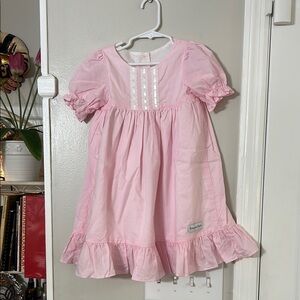 Petticoat Patch girls pink dress size 3/4 year